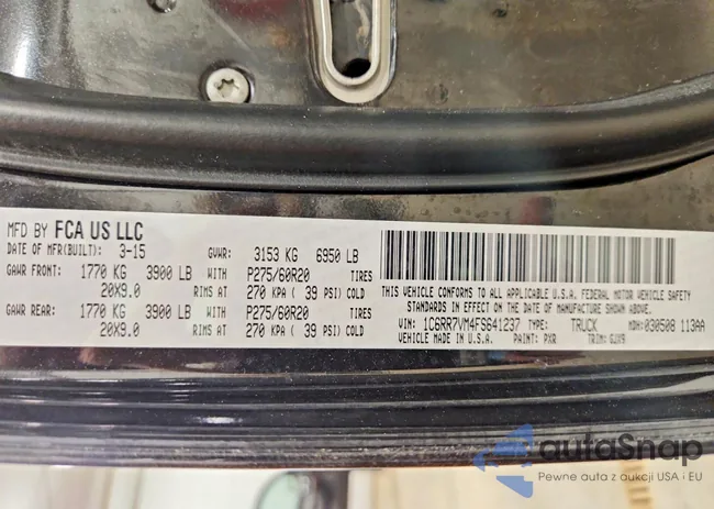 1C6RR7VM4FS641237: 78328935