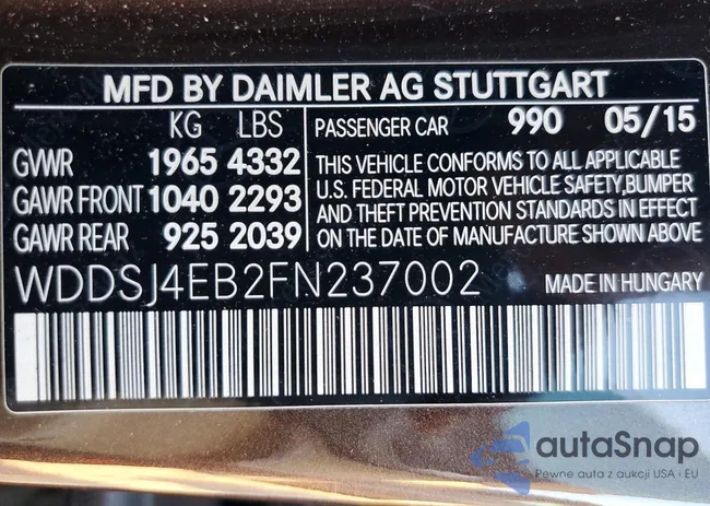 WDDSJ4EB2FN237002: 76544585