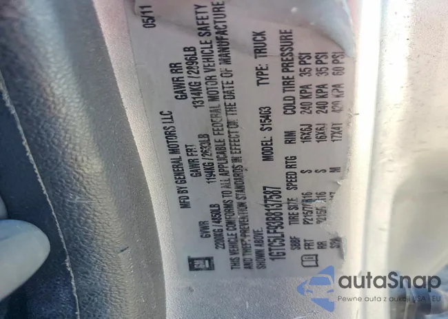 1GTC5LF93B8137587: 77832995