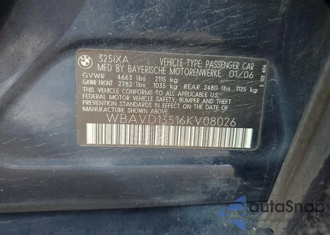 WBAVD13516KV08026: 79099575