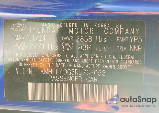 KMHLL4DG3RU763053: 77178365