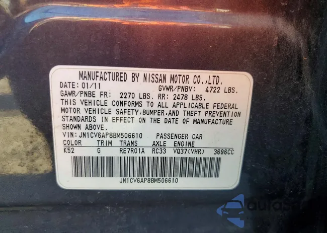 JN1CV6AP8BM506610: 76951075