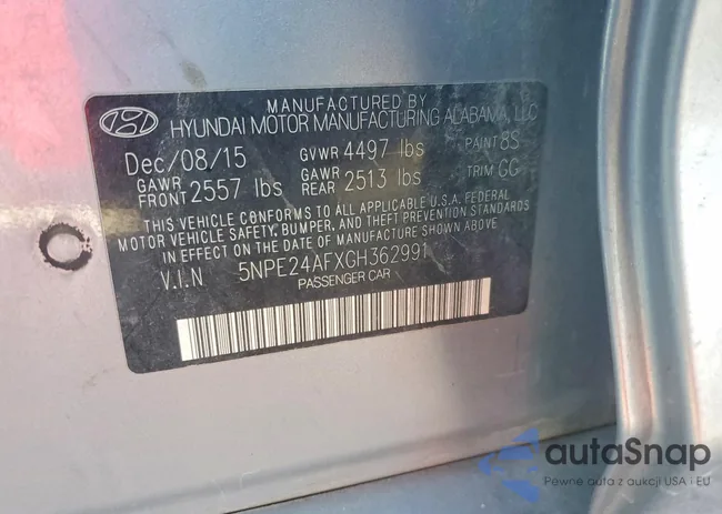 5NPE24AFXGH362991: 77859955