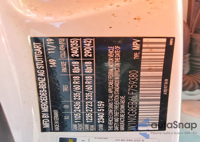 W1N0G8EB6LF759380: 75779645