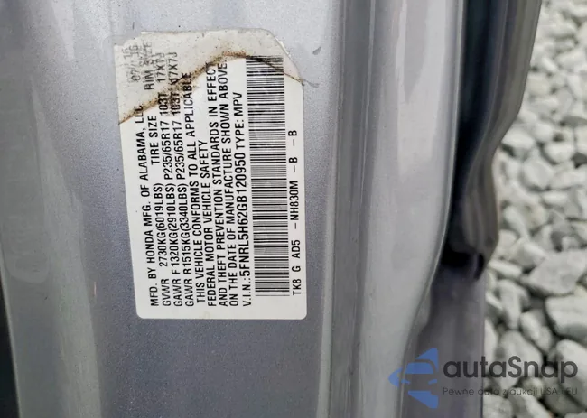 5FNRL5H62GB120950: 76586705