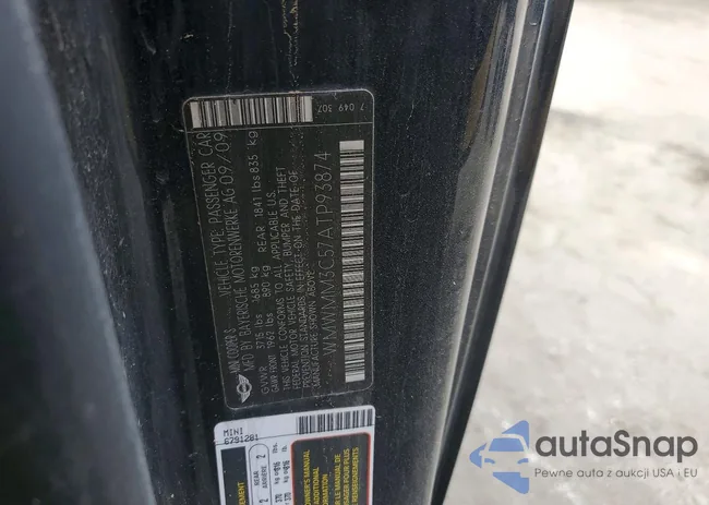 WMWMM3C57ATP93874: 76012345