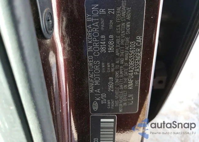 KNAFU4A20B5356103: 75738455