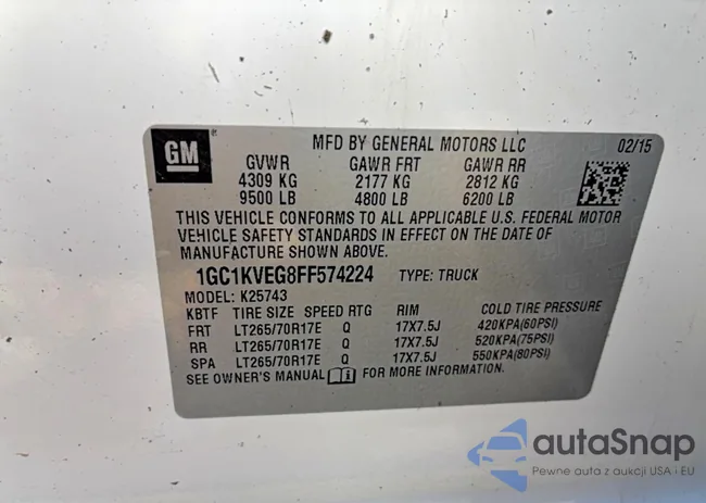 1GC1KVEG8FF574224: 79650985