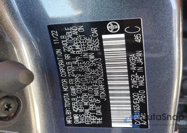 JTDKAMFP0N3226613: 76044245