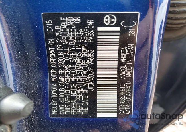 JTDKN3DU4F1996852: 74907255