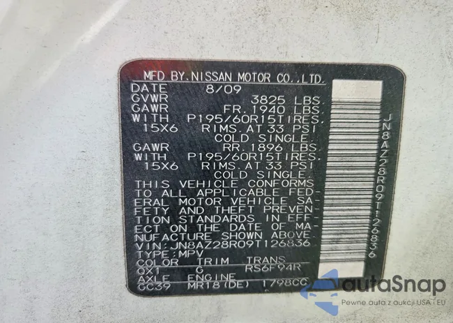 JN8AZ28R09T126836: 77345315