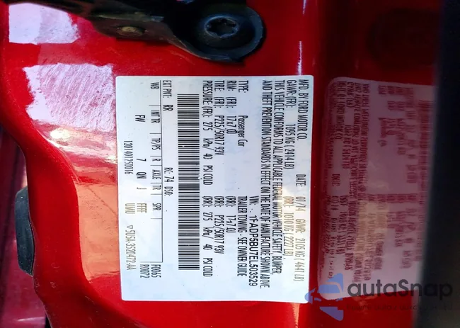 1FADP5BU7EL503529: 76576345