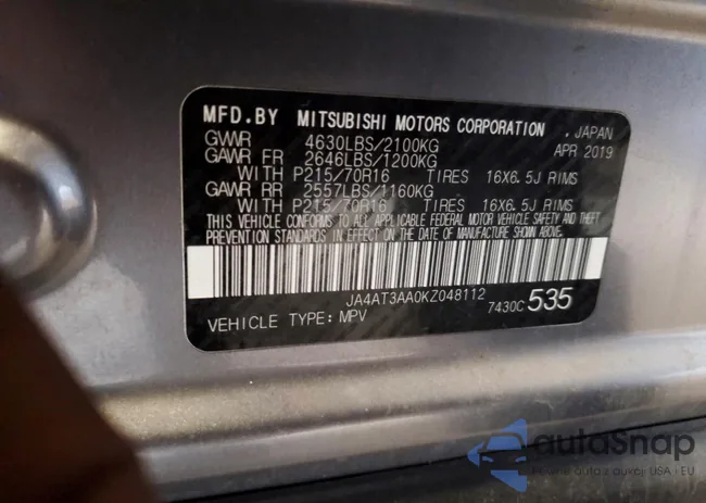 JA4AT3AA0KZ048112: 76376265