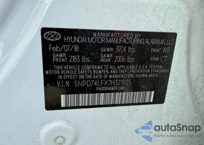 5NPD74LFXJH321925: 77034995