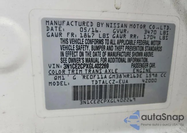 3N1CE2CPXGL402269: 77768585