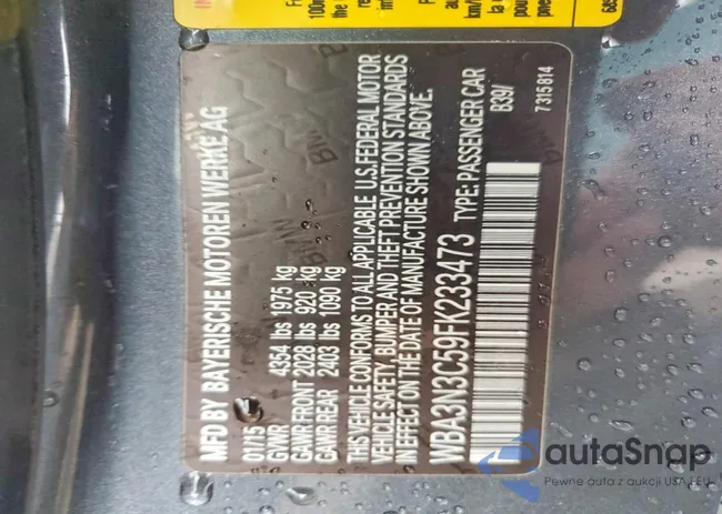 WBA3N3C59FK233473: 76282885