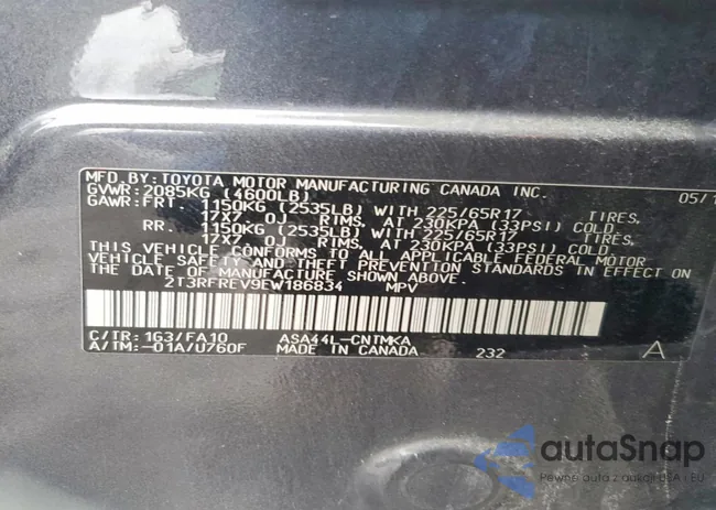 2T3RFREV9EW186834: 77296995