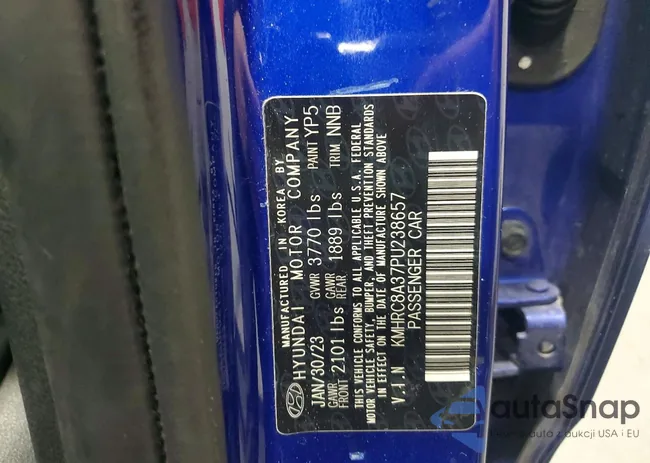 KMHRC8A37PU238657: 77124745