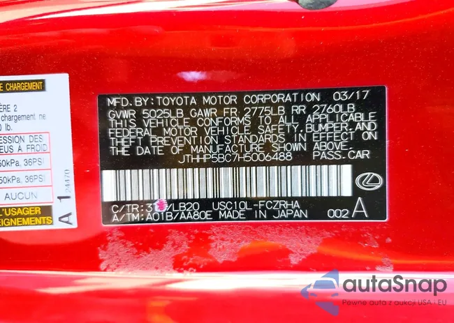 JTHHP5BC7H5006488: 77526425