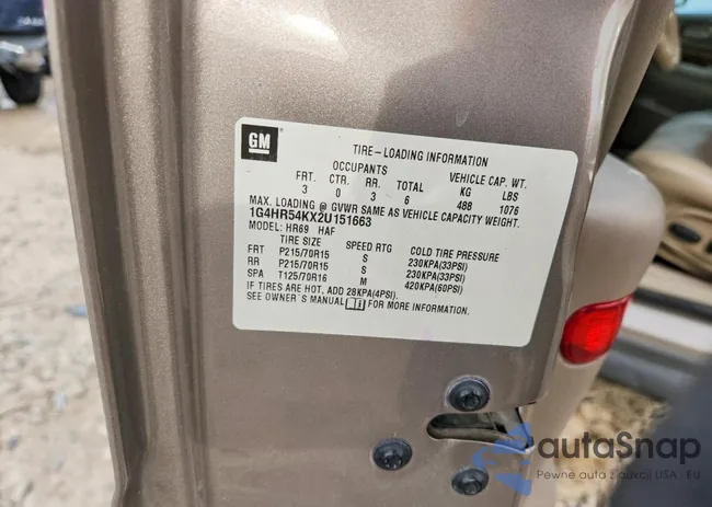 1G4HR54KX2U151663: 77003295