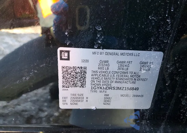 1GYKNDRS3MZ158849: 75349865