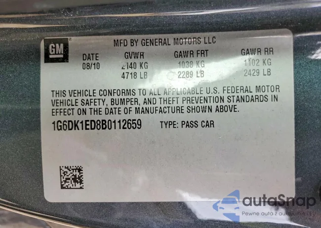 1G6DK1ED8B0112659: 75709095