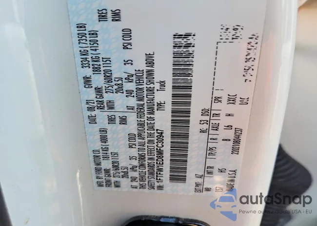 1FTFW1ED8MFC30947: 76364035