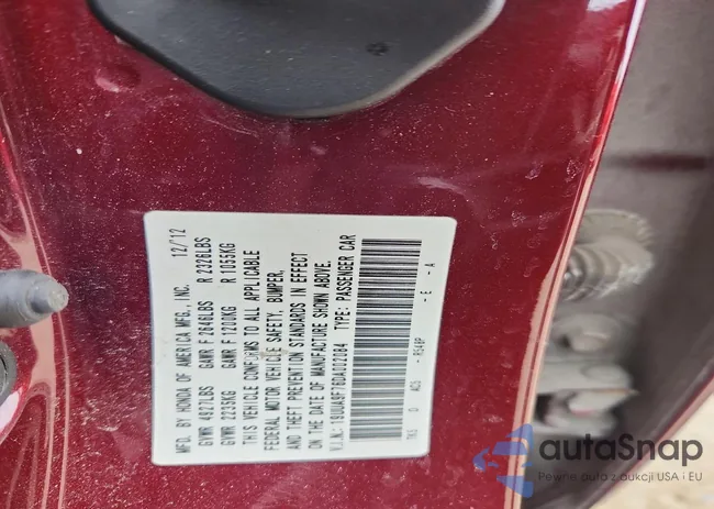 19UUA9F76DA002084: 76987995