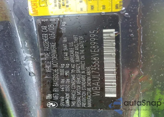 WBAUL73568VE89995: 77756145