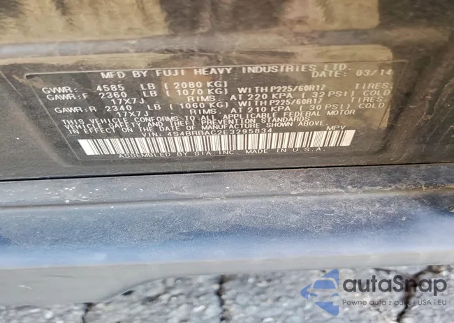 4S4BRBAC2E3295834: 78108745