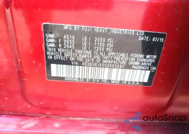 4S3BNBJ65G3003297: 75877415