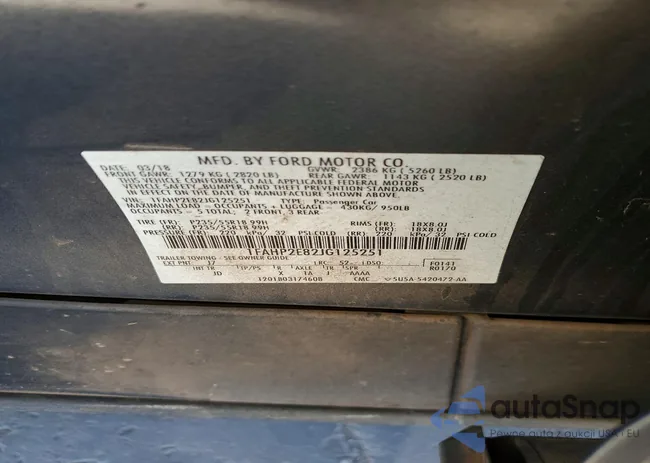 1FAHP2E82JG125251: 77394755