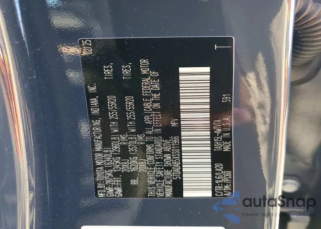 5TDADAB5XSS011966: 75796005