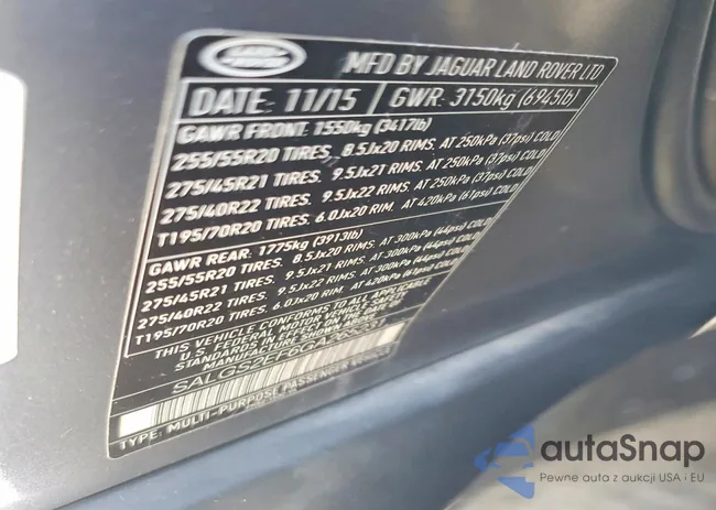 SALGS2EF6GA265231: 75511805