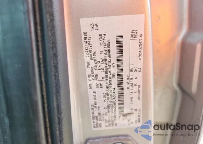 1FMCU9GD9KUA33424: 77391855