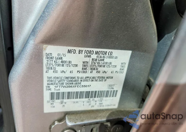 1FT7W2B6XFEC55017: 75106285