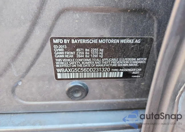 WBAXG5C56DD231320: 75684895