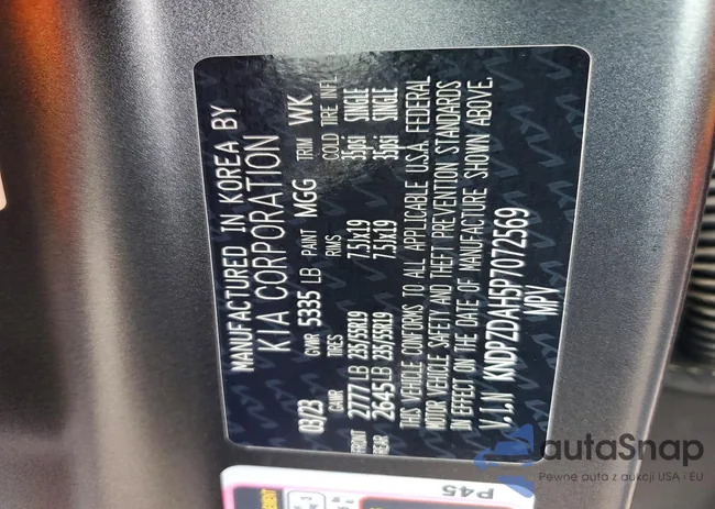 KNDPZDAH5P7072569: 77177345