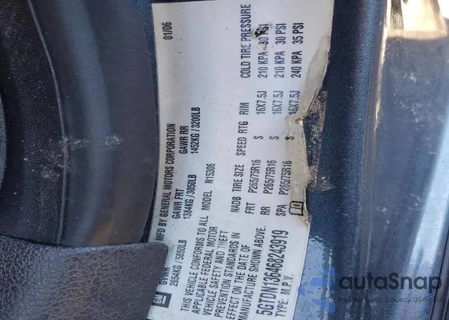 5GTDN136468243919: 76156285