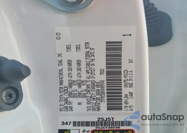 5TFMC5DBXSX099342: 78126685