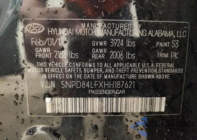 5NPD84LFXHH187621: 75671775