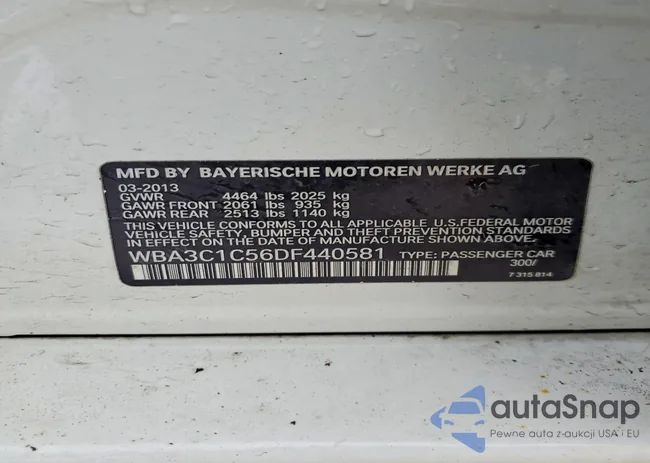 WBA3C1C56DF440581: 77675455