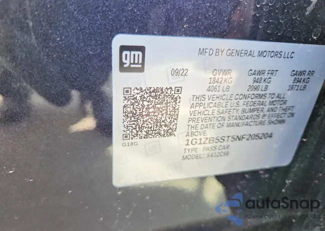 1G1ZB5ST5NF205204: 78737105