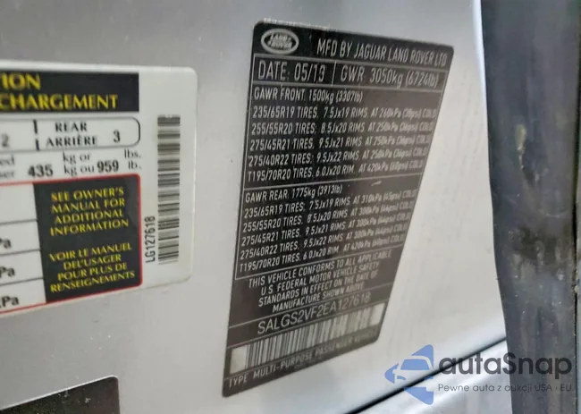 SALGS2VF2EA127618: 78377215