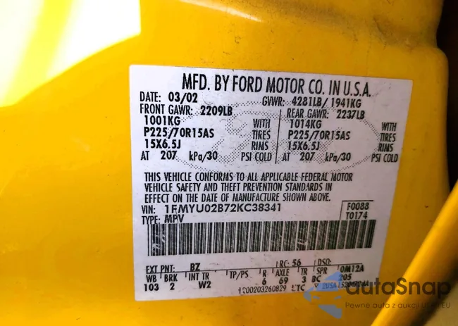 1FMYU02B72KC38341: 78453155