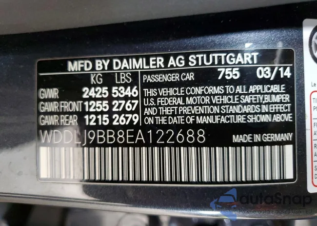 WDDLJ9BB8EA122688: 75486325