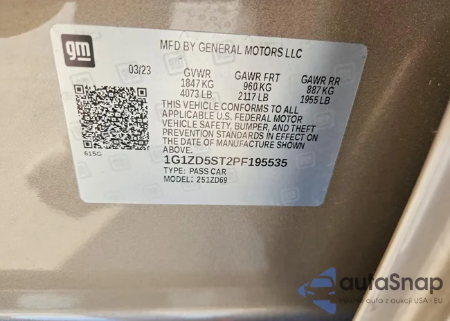 1G1ZD5ST2PF195535: 76953305