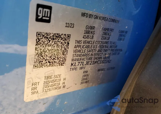 KL77LJE21RC182242: 77655615