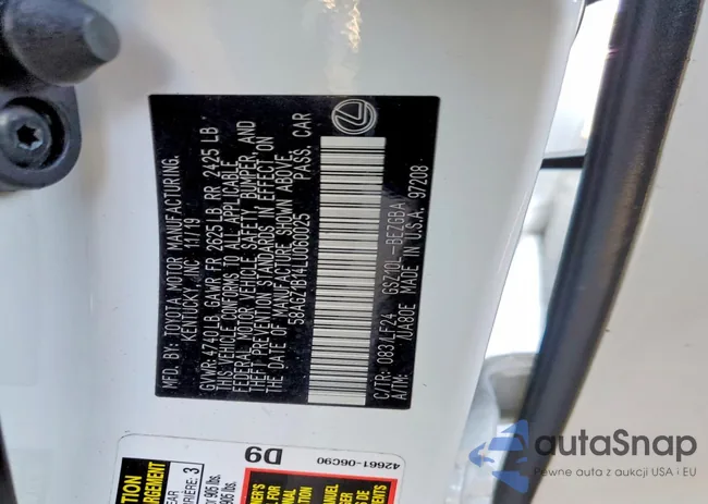 58AGZ1B14LU060025: 76631425