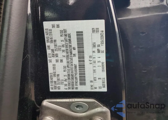 1FMCU0F71EUE09867: 77560185